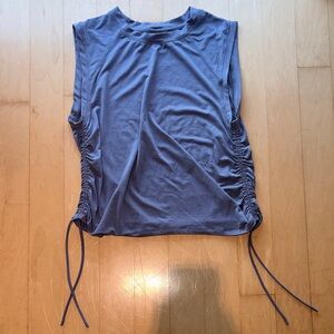 Zella Purple Tank with Side Drawstrings